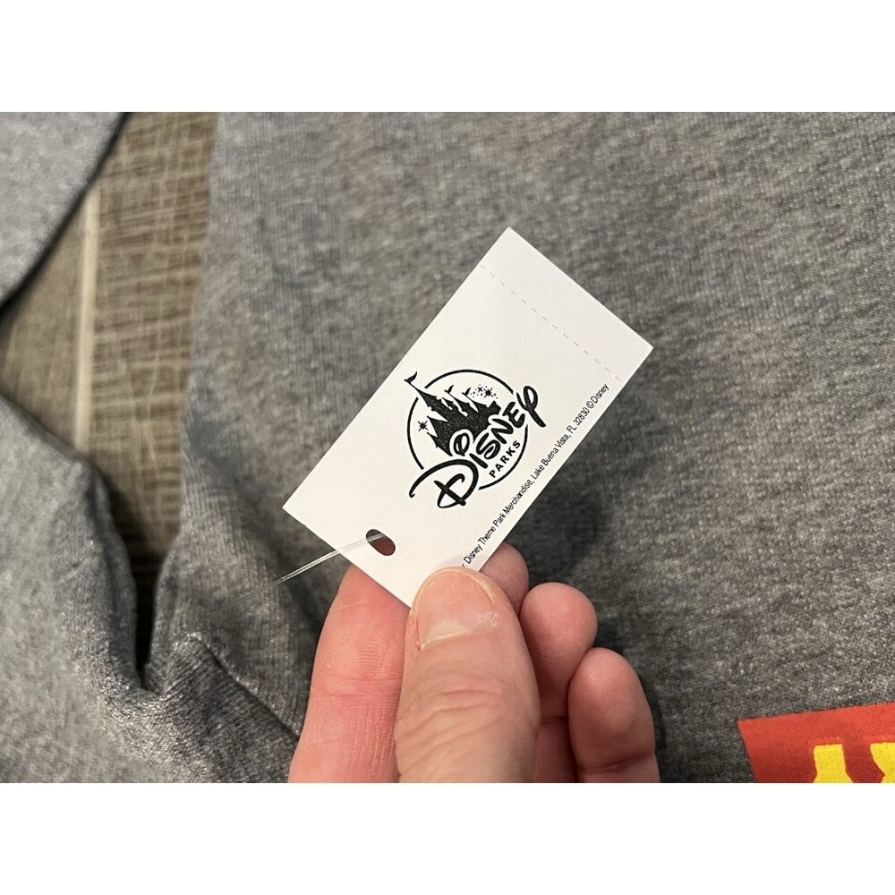 Disney Toy Story Hoodie Women’s Size Large Gray 100% Cotton Zip Pockets Pixar - Picture 12 of 13